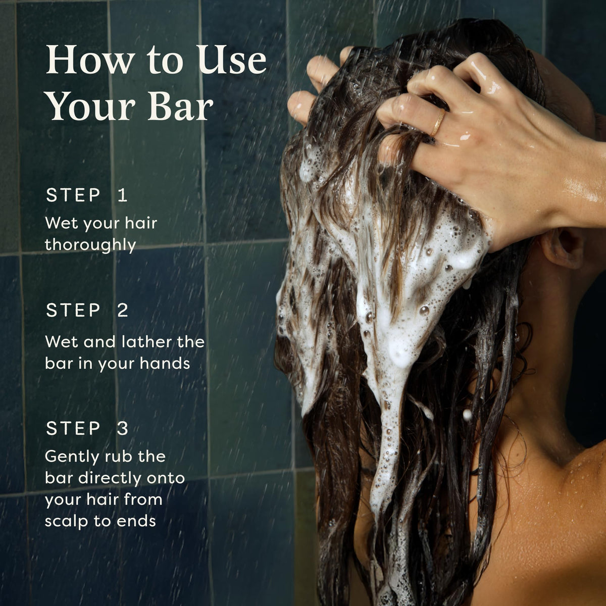 The Earthling Co. Shampoo Bar with a soft towel