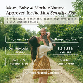 The Earthling Co. shampoo ingredients list on packaging