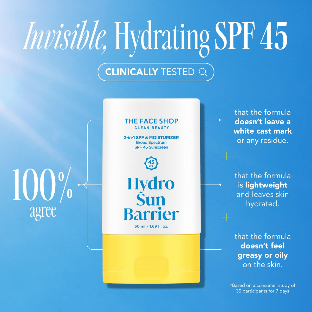 The Face Shop Hydro Sun Barrier SPF 45 packaging