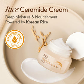 The Face Shop Rice Ceramide Cream texture close-up