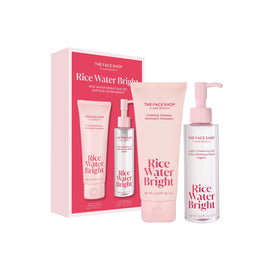 The Face Shop Rice Water Bright Cleansing Duo Set packaging front view