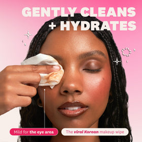 The Face Shop Rice Water Bright Cleansing Wipes opened pack with wipes