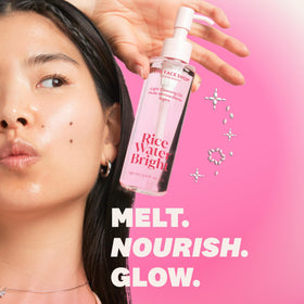 The Face Shop Rice Water Bright Foaming Cleanser tube front view