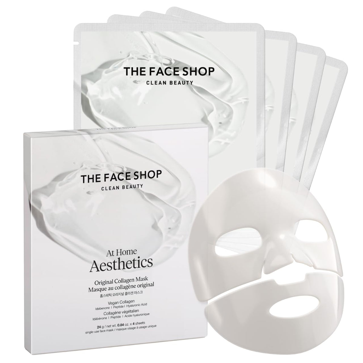 The Face Shop Rose PDRN Pink Collagen Face Mask packaging front view