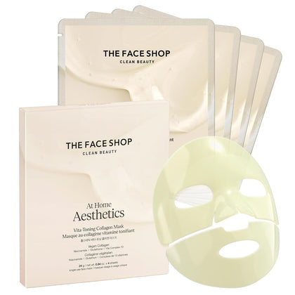 The Face Shop Vita-Toning Vegan Collagen Hydrogel Mask packaging front view