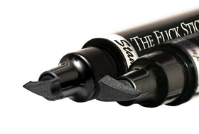 The Flick Stick Eyeliner Stamp with a completed cat eye look