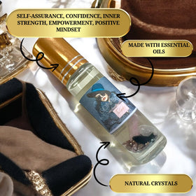 The Goddess of Flame Roll-On Oil 10ml back view with ingredient details
