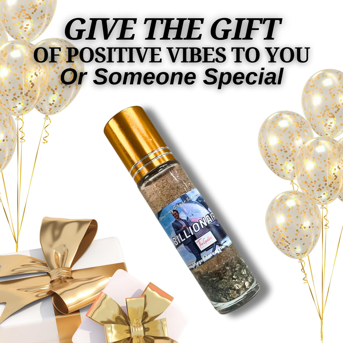 The Goddess of Flame Roll-On Oil 10ml bottle on a meditation altar