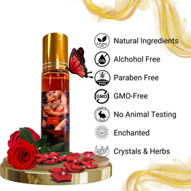 The Goddess of Flame Roll-On Oil 10ml cap open