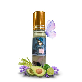 The Goddess of Flame Roll-On Oil 10ml front view with floral design