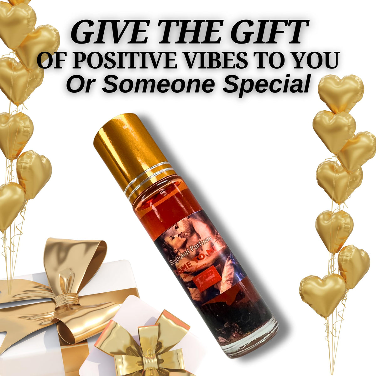 The Goddess of Flame Roll-On Oil 10ml on a ritual table
