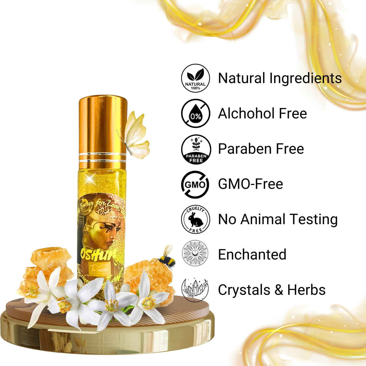 The Goddess of Flame Roll-On Oil 10ml with travel accessories