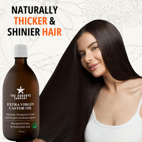 The Goodbye Company Organic Castor Oil 4.25oz with eyelash brush