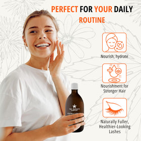 The Goodbye Company Organic Castor Oil 4.25oz with skincare products