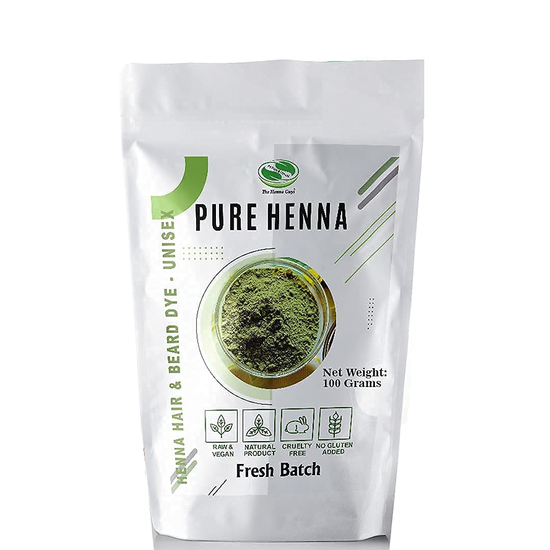 The Henna Guys 100% Pure Henna Powder 109g front view