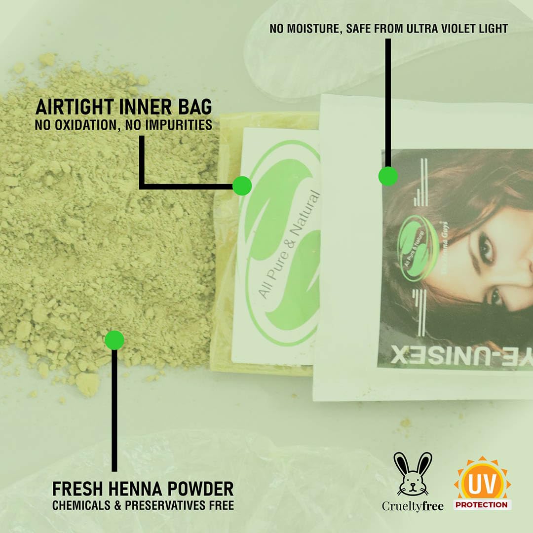 The Henna Guys Auburn Henna Hair & Beard Dye mixed powder