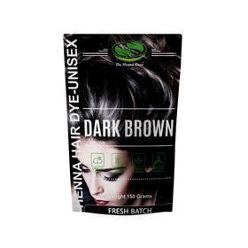 The Henna Guys Dark Brown Henna Hair Dye 150g front view