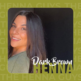 The Henna Guys Dark Brown Henna Hair Dye packaging details