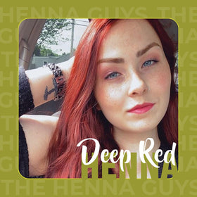 The Henna Guys Deep Red Henna Hair Dye 100g packaging