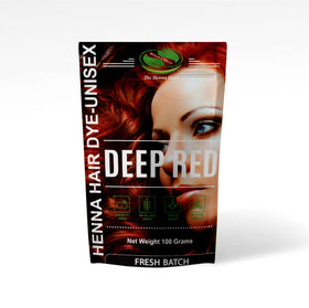 The Henna Guys Deep Red Henna Hair Dye front view packaging
