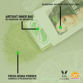 The Henna Guys Light Brown Henna Dye mixed powder