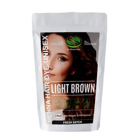 The Henna Guys Light Brown Henna Hair Dye 100g front view
