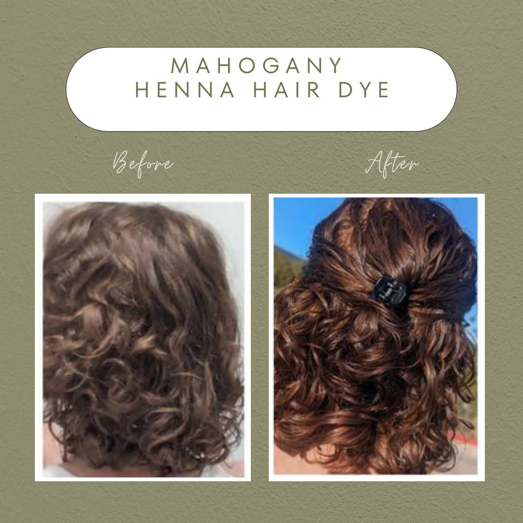 The Henna Guys Mahogany Henna Hair Dye powder close-up