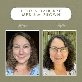The Henna Guys Medium Brown Henna Hair Dye back view packaging