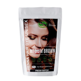 The Henna Guys Medium Brown Henna Hair Dye front view packaging