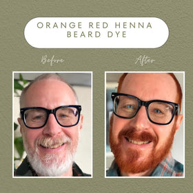 The Henna Guys Natural Henna Hair Dye 100g Red/Orange application process