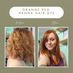 The Henna Guys Natural Henna Hair Dye 100g Red/Orange packaging