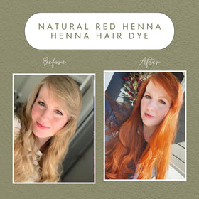 The Henna Guys Natural Red Henna Hair Dye application process