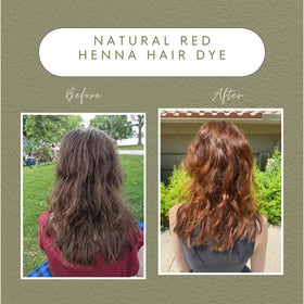 The Henna Guys Natural Red Henna Hair Dye application scene