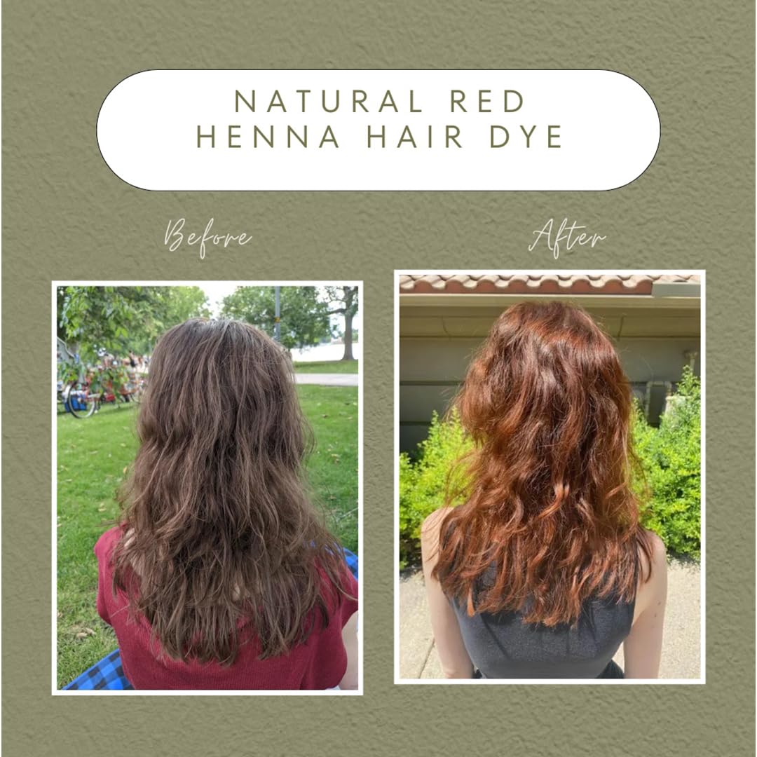 The Henna Guys Natural Red Henna Hair Dye ingredients close-up