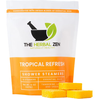 The Herbal Zen Citrus Tropical Refresh Shower Steamers front view