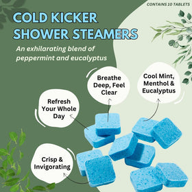 The Herbal Zen Cold Kicker Shower Steamer with essential oils