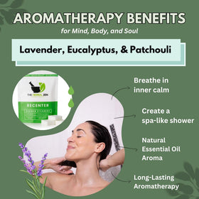 The Herbal Zen Recenter Shower Steamers packaging