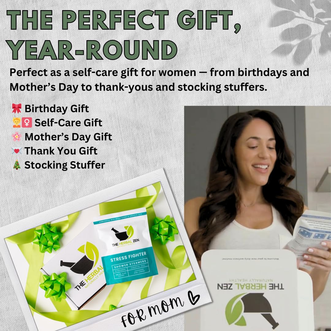 The Herbal Zen Shower Steamer gift box presentation