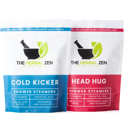 The Herbal Zen Shower Steamers 20 Ct packaging front view