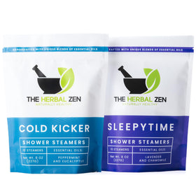 The Herbal Zen Shower Steamers 20 Ct packaging front view