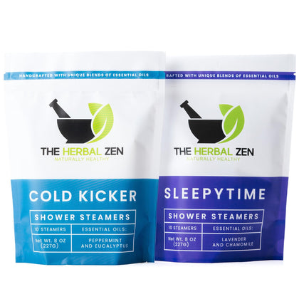The Herbal Zen Shower Steamers 20 Ct packaging front view