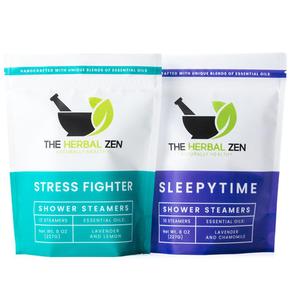 The Herbal Zen Shower Steamers gift set packaging front view