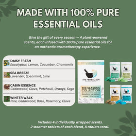 The Herbal Zen Shower Steamers variety pack display