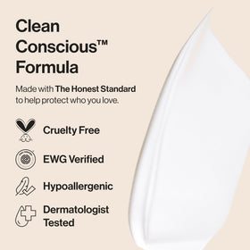 The Honest Company Body Lotion Citrus Vanilla texture on hand