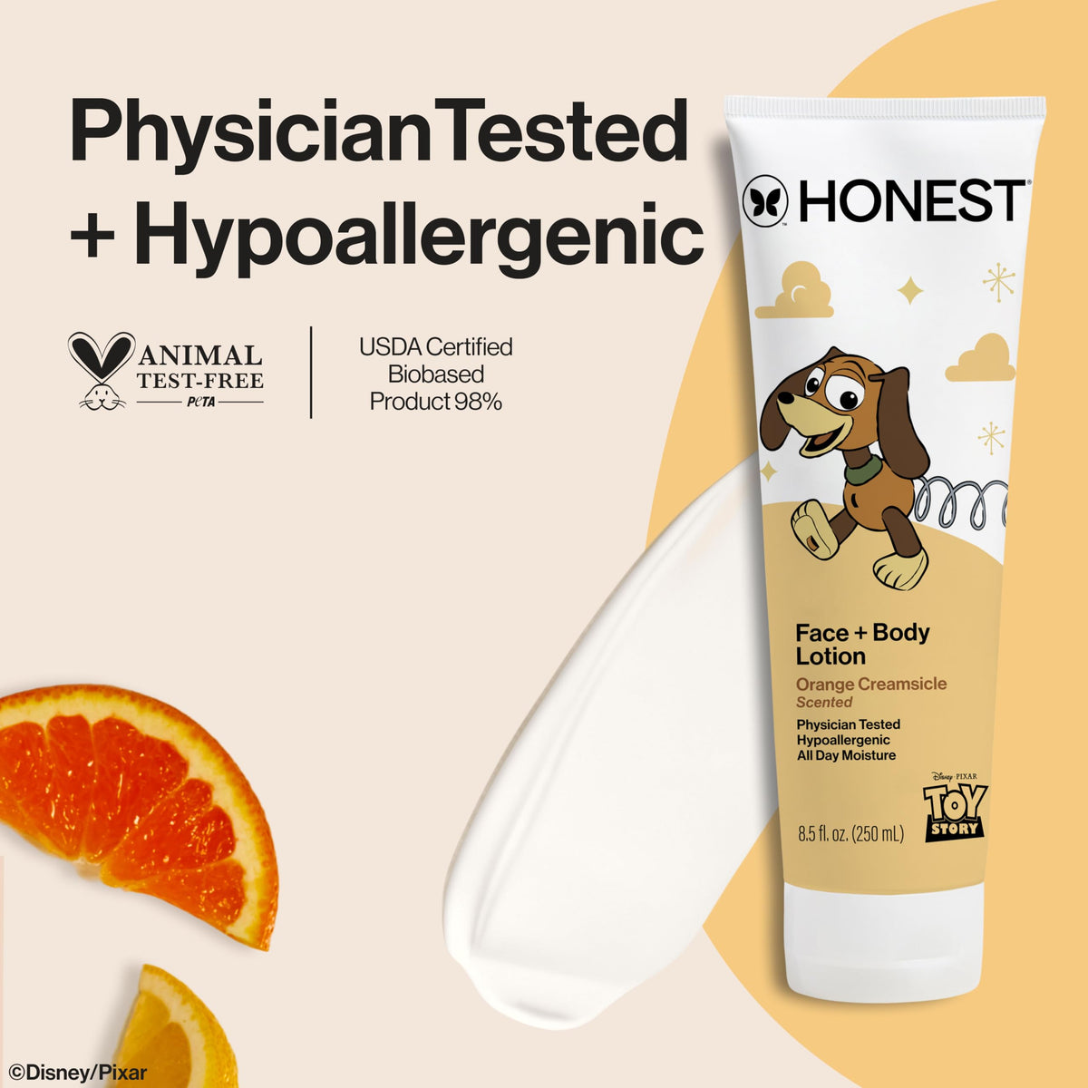 The Honest Company Body Lotion Orange Creamsicle back view