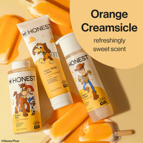 The Honest Company Body Lotion Orange Creamsicle packaging
