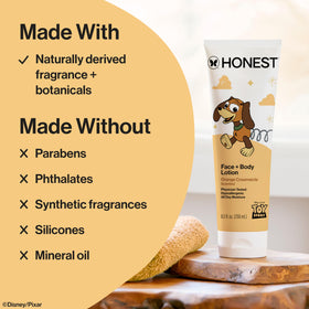 The Honest Company Body Lotion Orange Creamsicle texture close-up