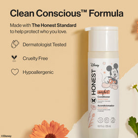 The Honest Company Conditioner Sweet Cream 360g in bathroom setting