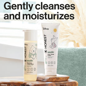 The Honest Company Face & Body Lotion bottle close-up