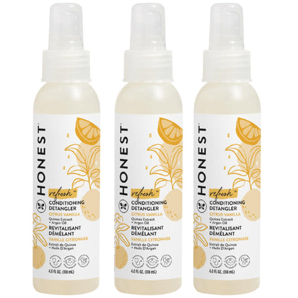 The Honest Company Hair Detangler Citrus Vanilla 4 fl oz front view